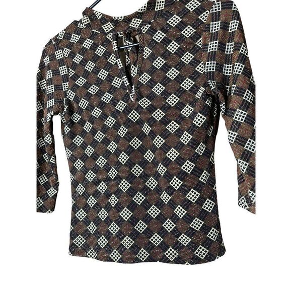 Vintage Y2K Topaz 3/4 Sleeve Top‎ - Picture 2 of 8